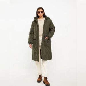 LCW Modest Hooded Piled Women's Parka Size 40/L